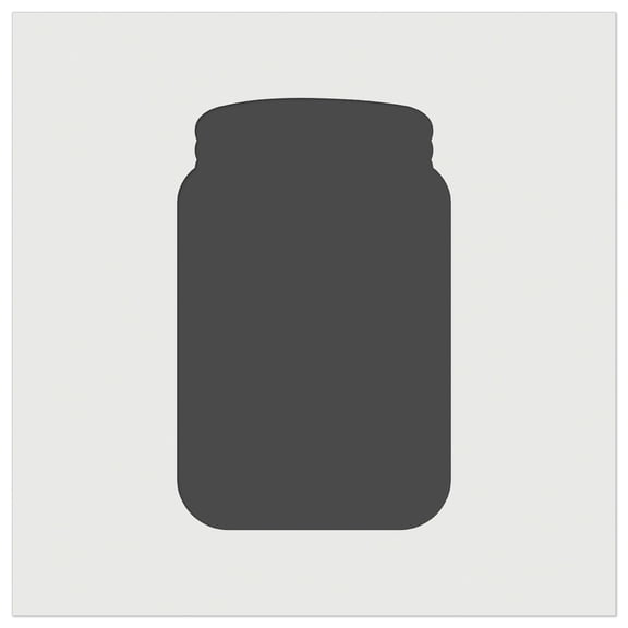 Mason Jar Solid DIY Cookie Wall Craft Stencil - 3.5 Inch