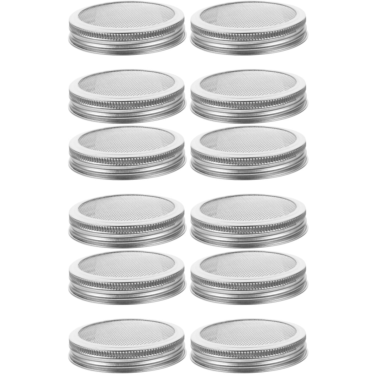 Mason Jar Sprout Lids 12 Pcs Cover Glass Bottle Mesh Strainer Wide
