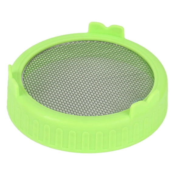 Mason Jar Sprouting Lids - Stainless Steel Screen, PP Material, Easy to Clean, for Growing Microgreens, Broccoli Seeds, Great Gift