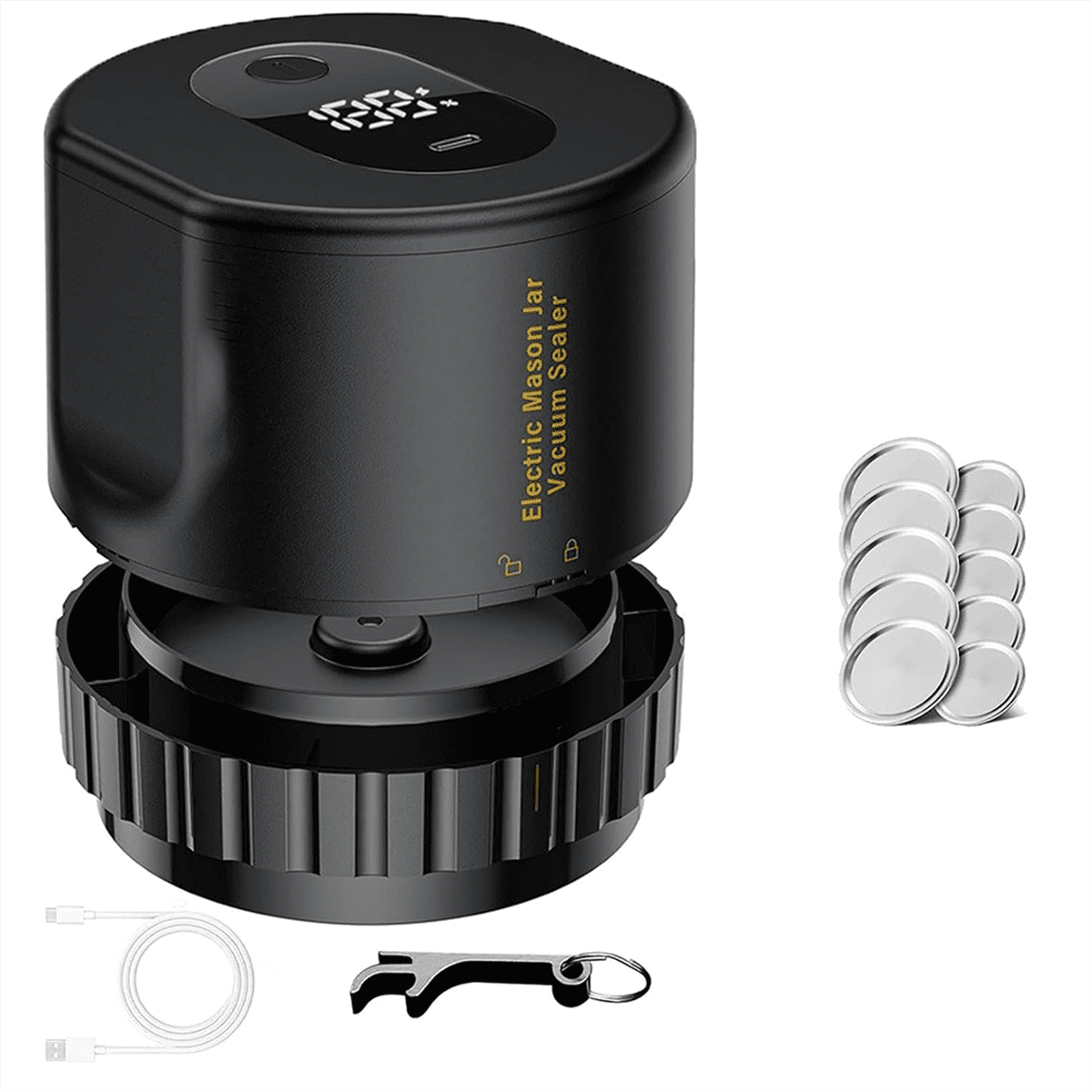 Mason Jar Vacuum 2 in 1 Design Electric Mason Jar Vacuum Sealing Kit