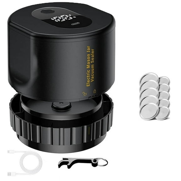Jar Vacuum 2 in 1 Design Electric Jar Vacuum Sealing Kit, Fully Automatic Suction Stop Food Storage