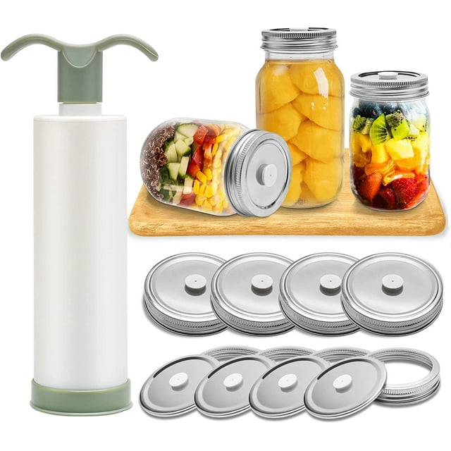 Mason Jar Vacuum Sealer and Accessory Hose Compatible with FoodSaver
