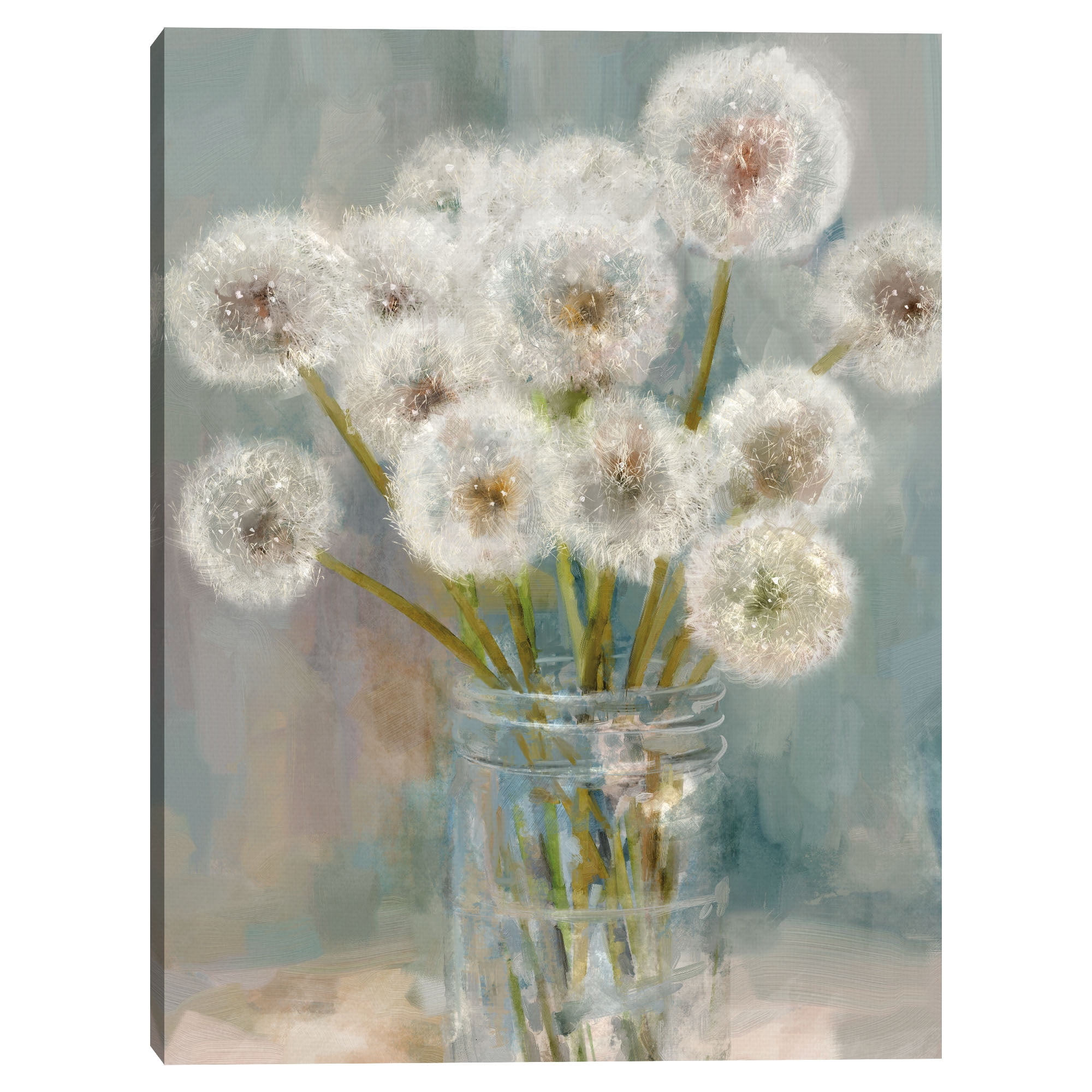 Mason Jar Wishes I by Studio Arts Canvas Art Print