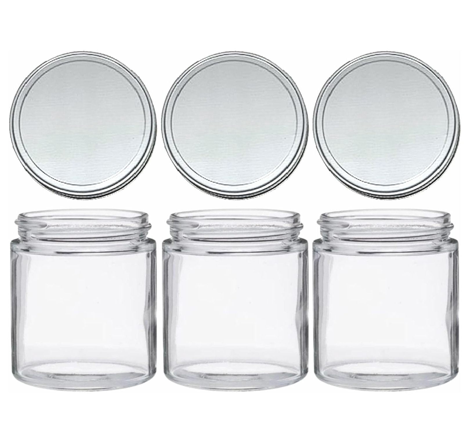 Mason Jars 16 oz Glass Extra Wide Mouth Pint Storage Jars with Lids ...