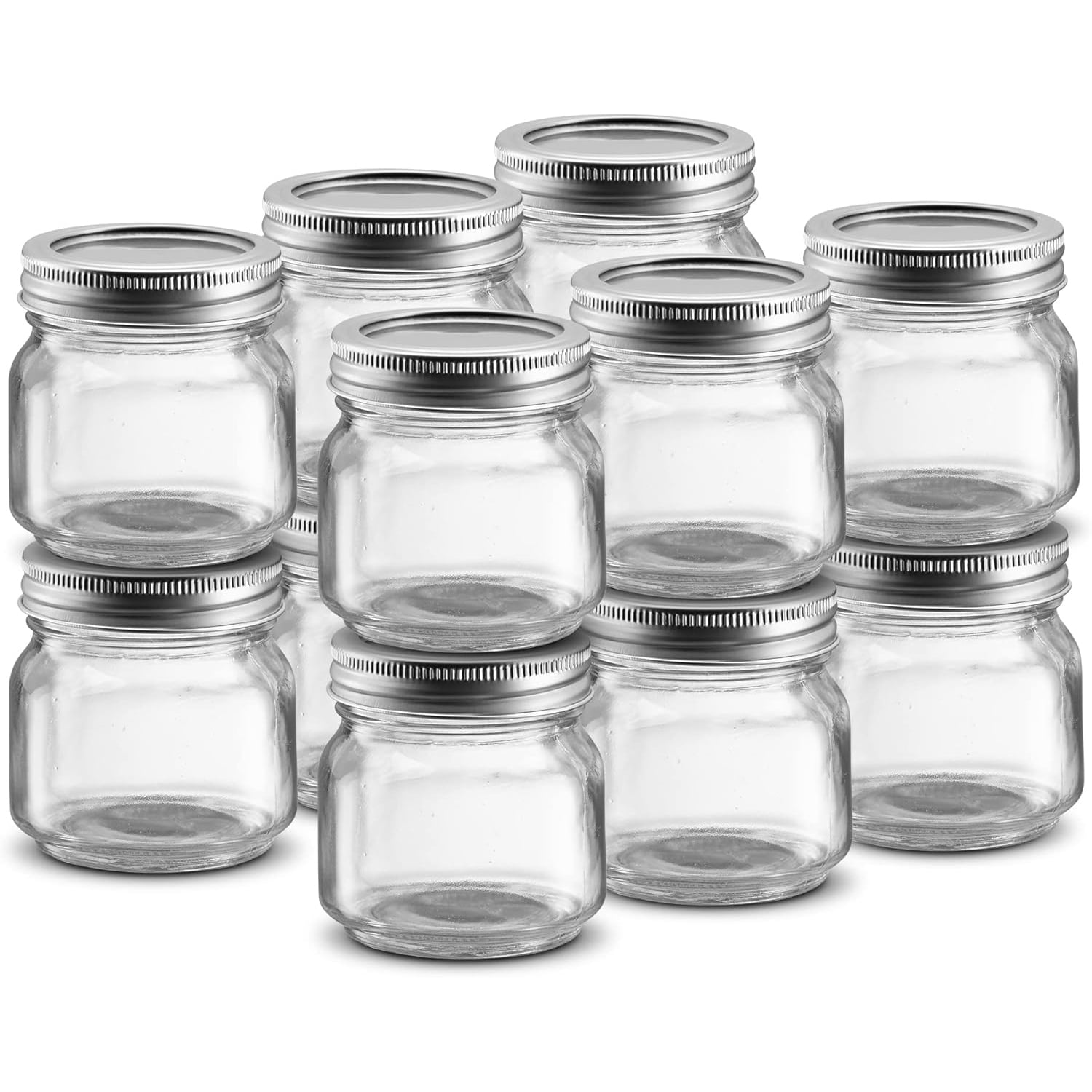 Kitchentoolz 1 Gallon Glass Mason Jars (Set Of 3) With Colored Airtight Lids - Wide Mouth Pantry Storage 4 thumbnail image
