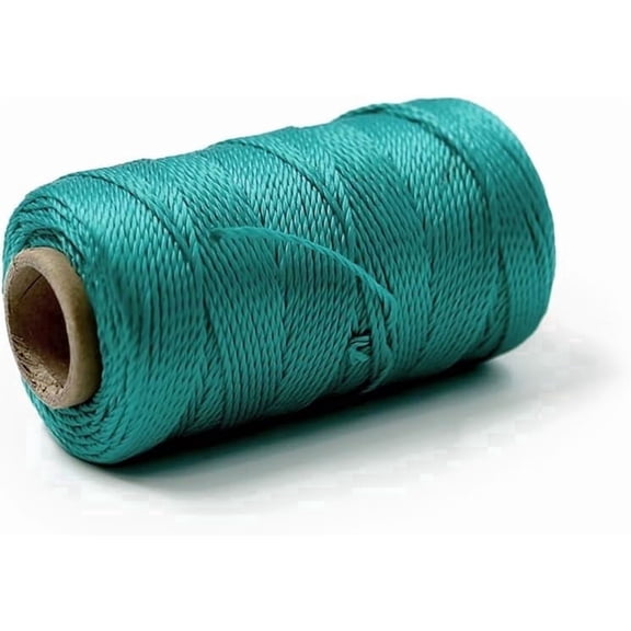 Mason Line String 1.3mm Thick Twisted Polypropylene – Durable Construction Twine for Laying Bricks, Blocks, Fences in Gardening, DIY & Landscaping Projects (Green, 393 Ft)