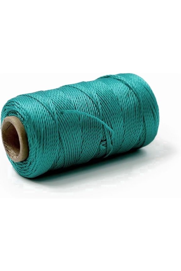 Mason Line String 1.3mm Thick Twisted Polypropylene – Durable Construction Twine for Laying Bricks, Blocks, Fences in Gardening, DIY & Landscaping Projects (Green, 393 Ft)