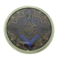 thumbnail image 1 of Mason Masonic Fraternal Compass Masonry Freemasonry Blue Belt Buckle Master New, 1 of 2