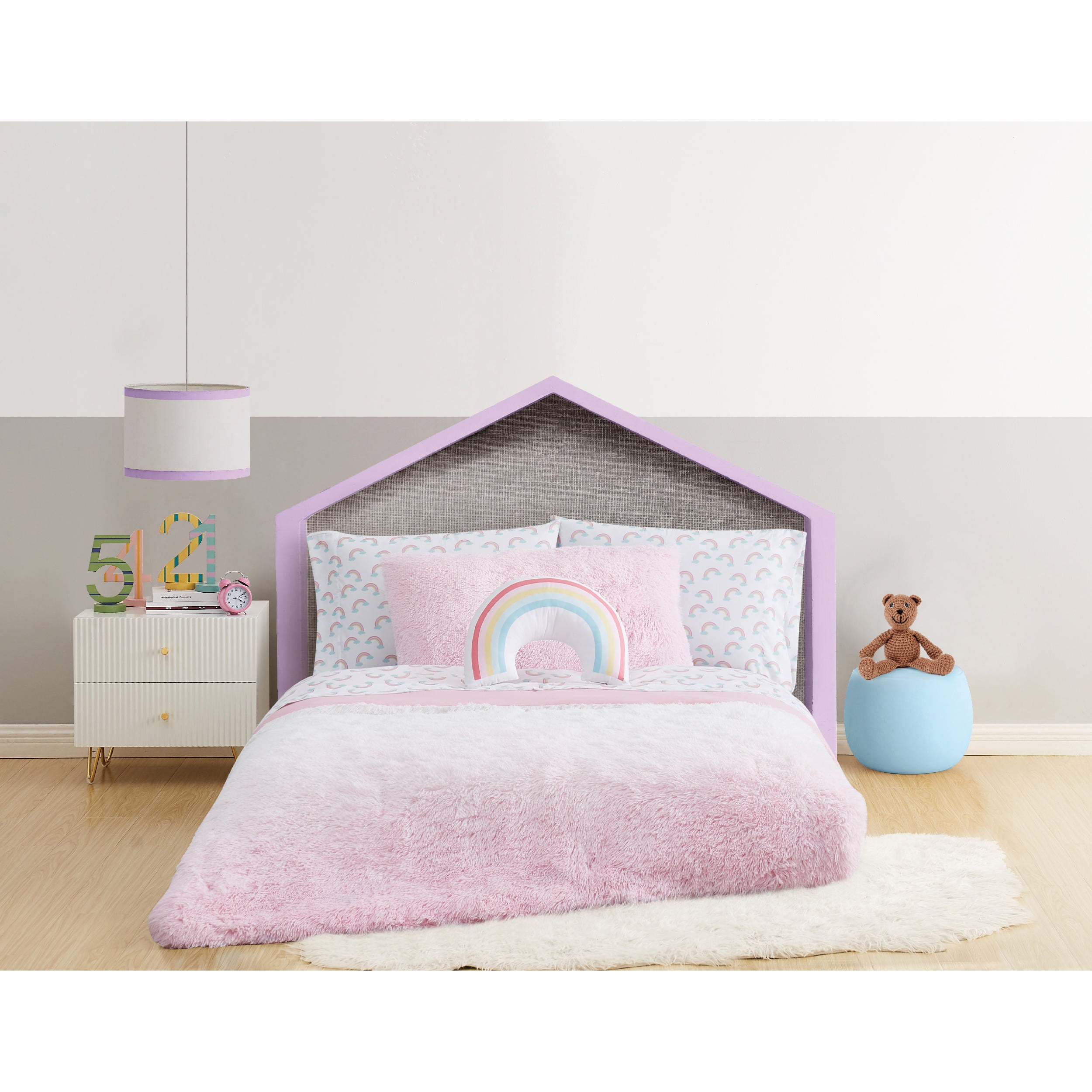 Mason & Mollie Ombre Shag Pink Full/Queen Comforter