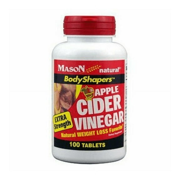 Mason Natural Apple Cider Vinegar Manage Weight Health Xtra Strength, 100ct