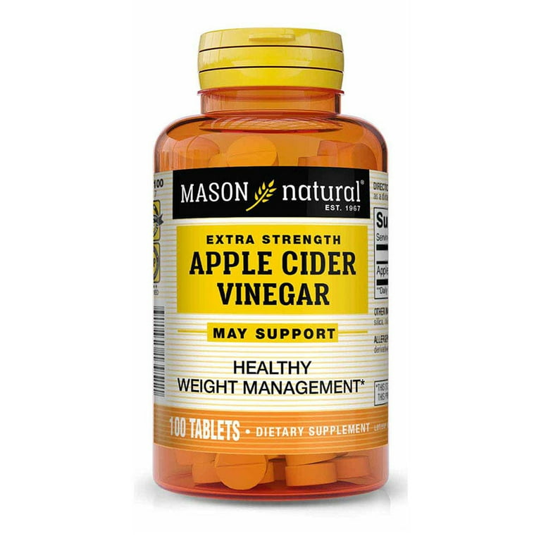 Mason Natural BodyShapers Apple Cider Vinegar Tablets - 100 ct