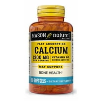 Mason Natural Calcium Supplement with Vitamin D3, Immune & Bone Support, 60 Softgels