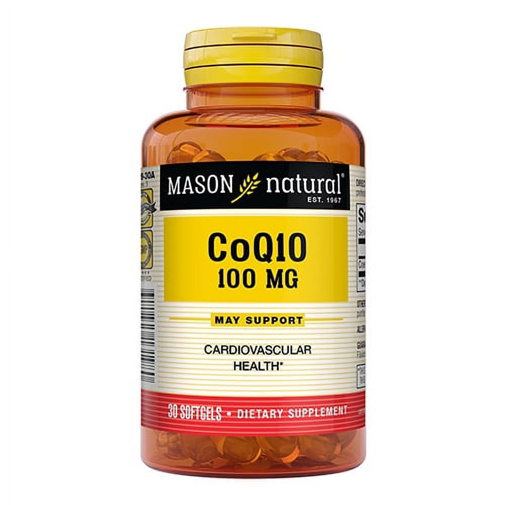 Mason Natural Co Q-10 100 Mg Softgels - 30 Ea, 2 Pack