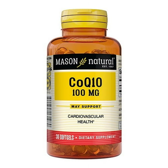 Mason Natural Co Q-10 100 Mg Softgels - 30 Ea, 2 Pack