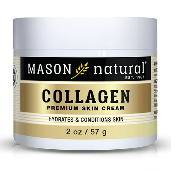 Mason Natural Collagen Hydrolyzed Beauty Moisturizing Skin Cream, Hydrates and Conditions Skin, 2 oz