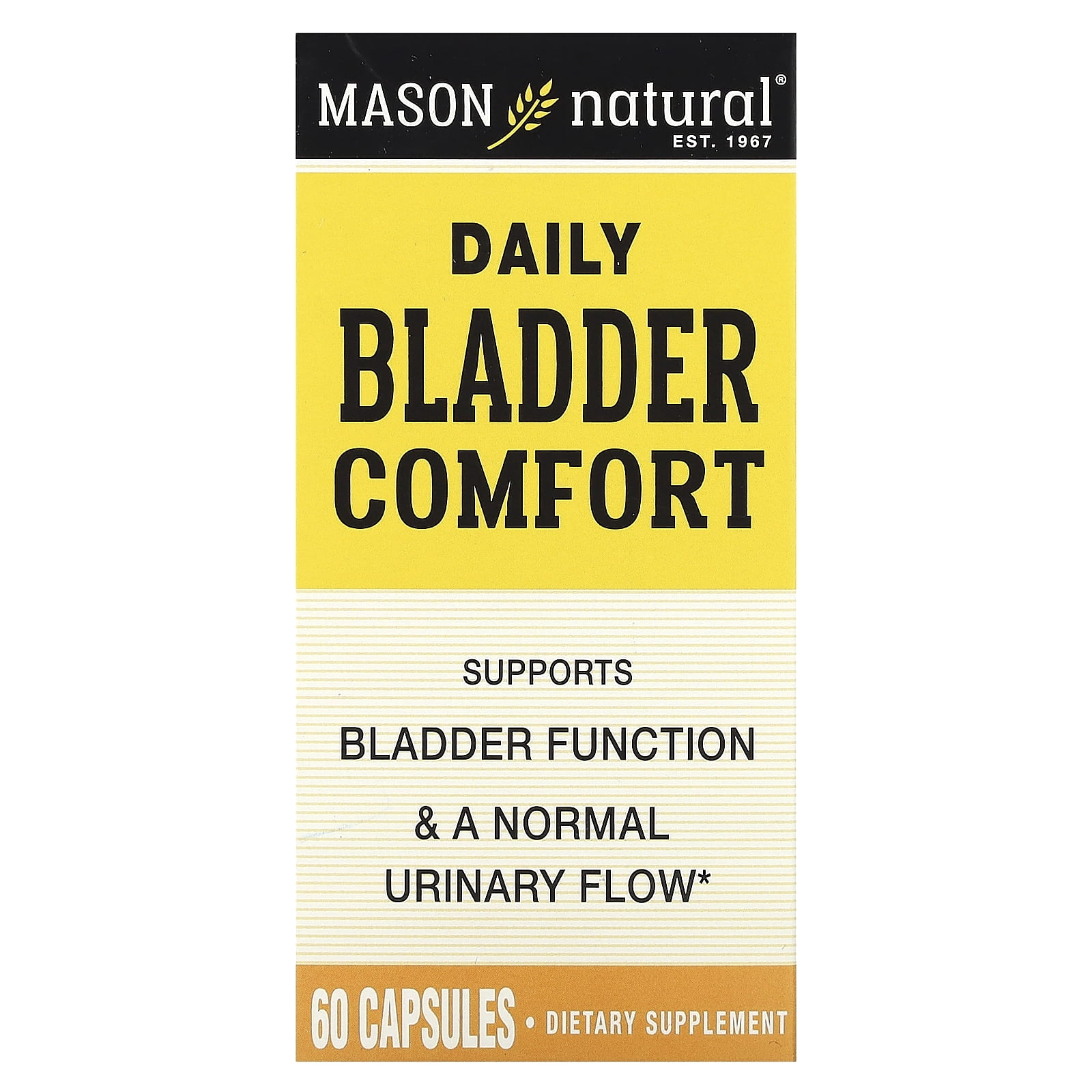 Mason Natural Bladder Comfort Urinary Health Supplement, 60 Capsules