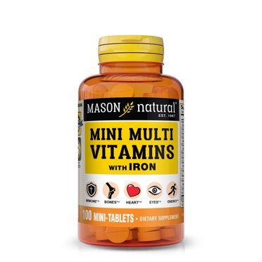 Mason Natural Daily Mini Multivitamin, 100 Tablets