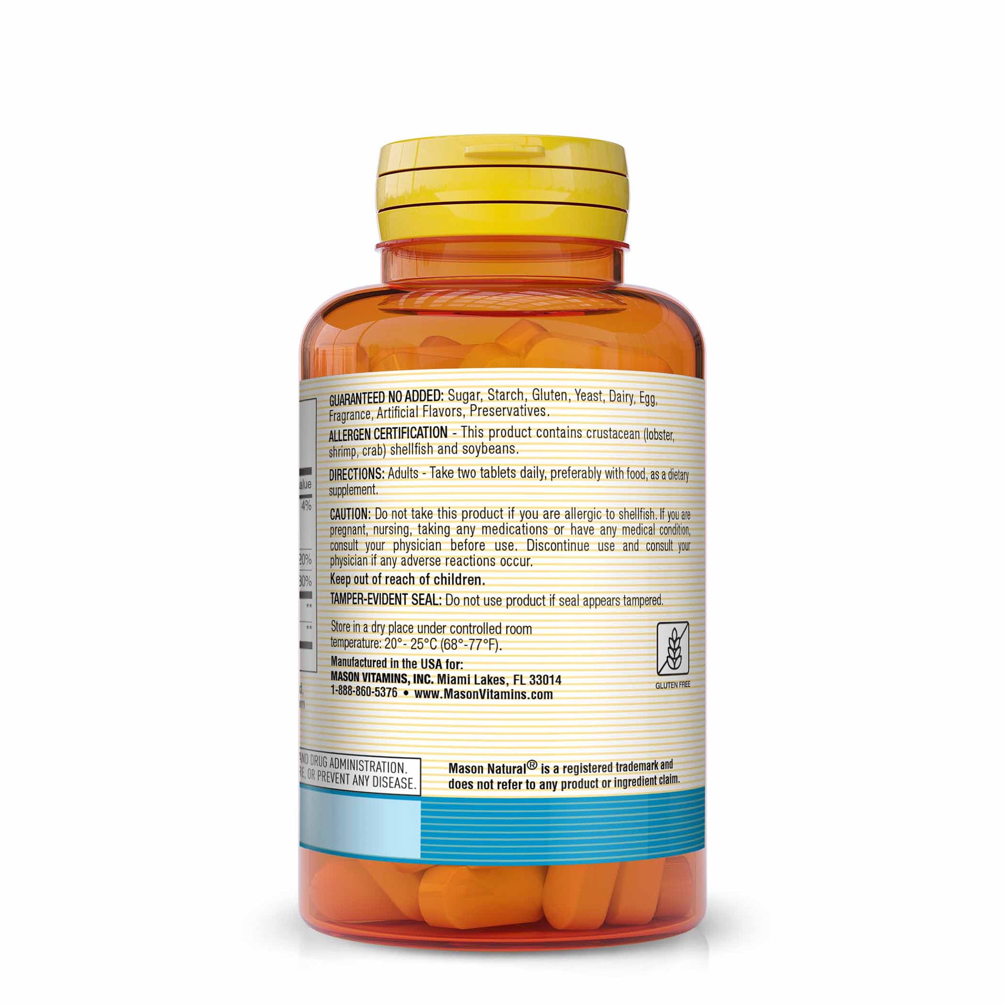 Mason Natural Glucosamine Chondroitin 1500/1200 Supports Joint Health, 90 Capsules