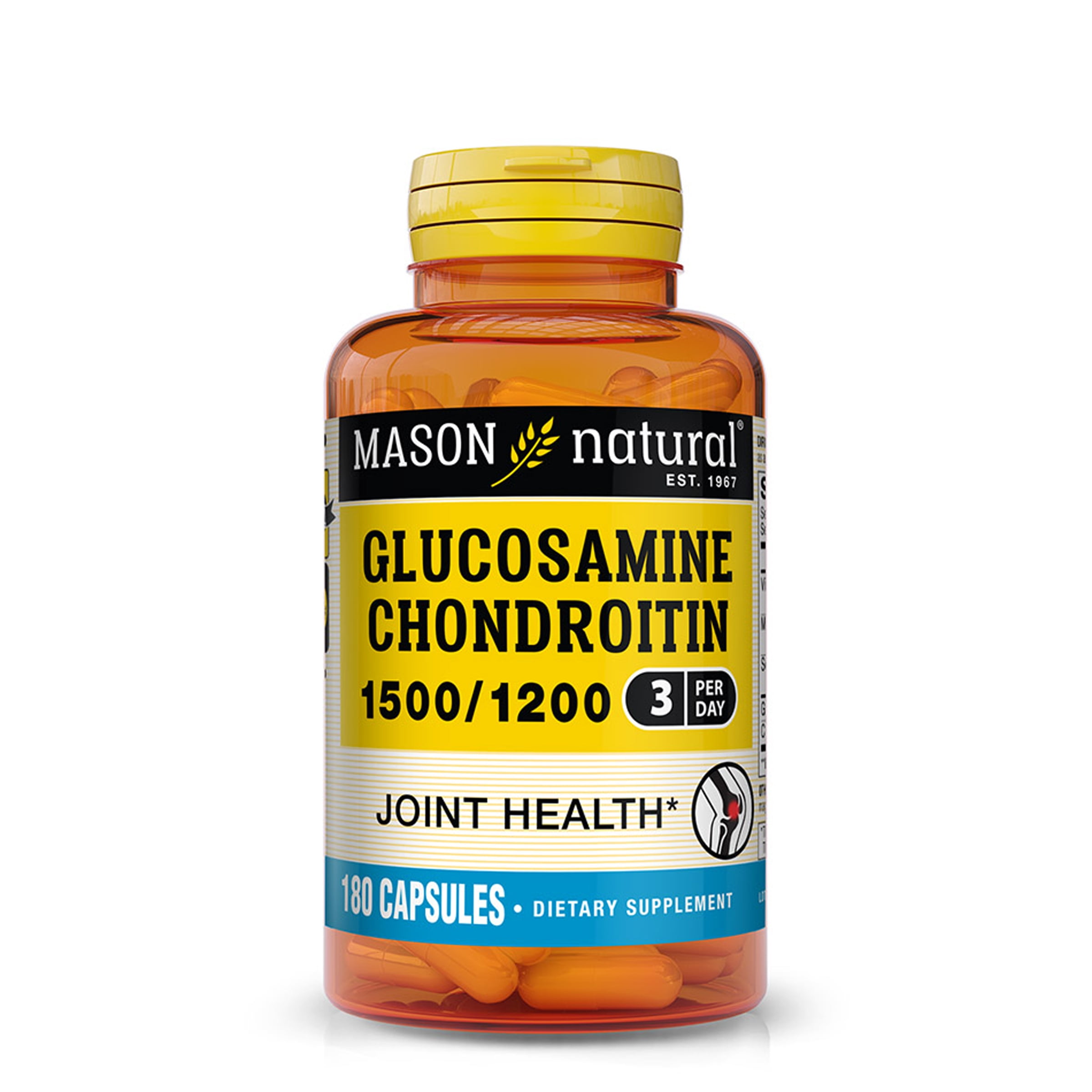 Mason Natural Glucosamine Chondroitin Supports Joint Health, 180 Capsules
