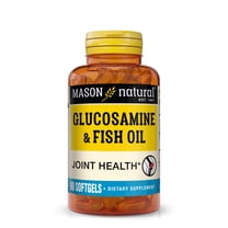 Mason Natural Glucosamine and Fish Oil Omega 3 Supports Joint, Muscle, Cardiovascular Health 90 Softgels