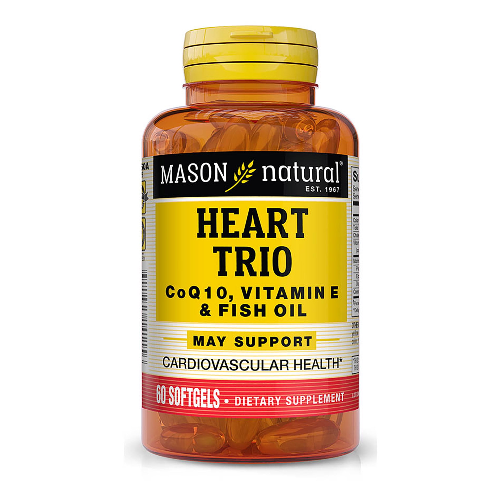 Mason Natural Heart Trio Co Q10, Vitamin E & Fish Oil Healthy Heart