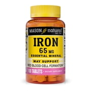 Mason Natural Iron 65 mg Dietary Supplement, 100 Tablets