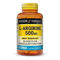 Mason Natural L-Arginine 500 mg Amino Acid Supplements, 60 Count