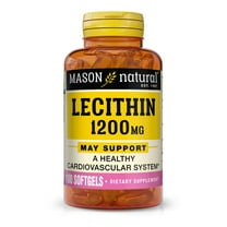 Mason Natural Lecithin 1200 mg, 100 Soft Gels