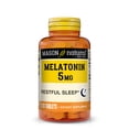 thumbnail image 1 of Mason Natural Melatonin 5 mg with B6 and Calcium - Natural Sleep Aid, Supports Healthy Sleep & Rest, 120 Tablets, 1 of 7