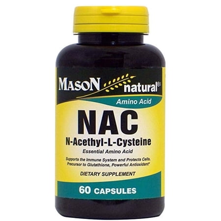 Mason Natural NAC N-Acethyl-L-Cysteine Essential Amino Acids, 60 Each - (Pack of 3)