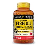 Mason Natural No-Burp Omega-3 Fish Oil 1000 mg - 90 Softgels