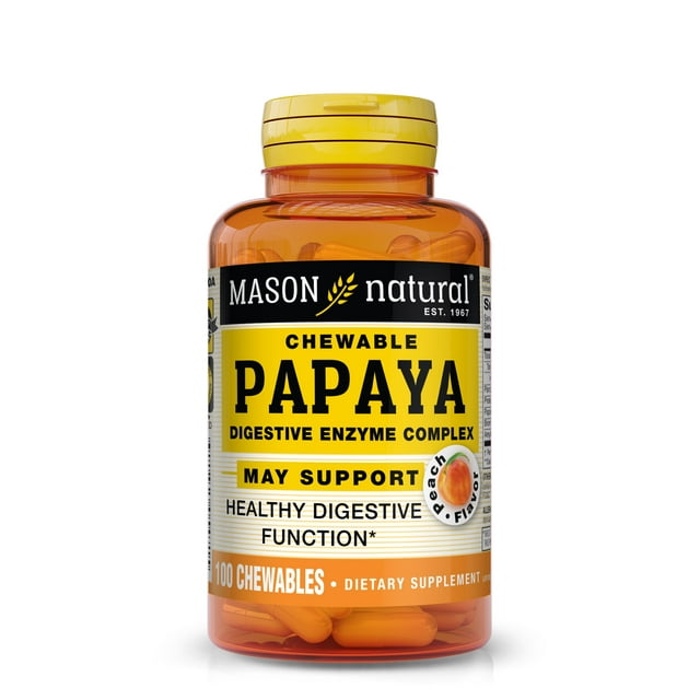Mason Natural Papaya Enzymes Digestive Health, Nutrient Absorption