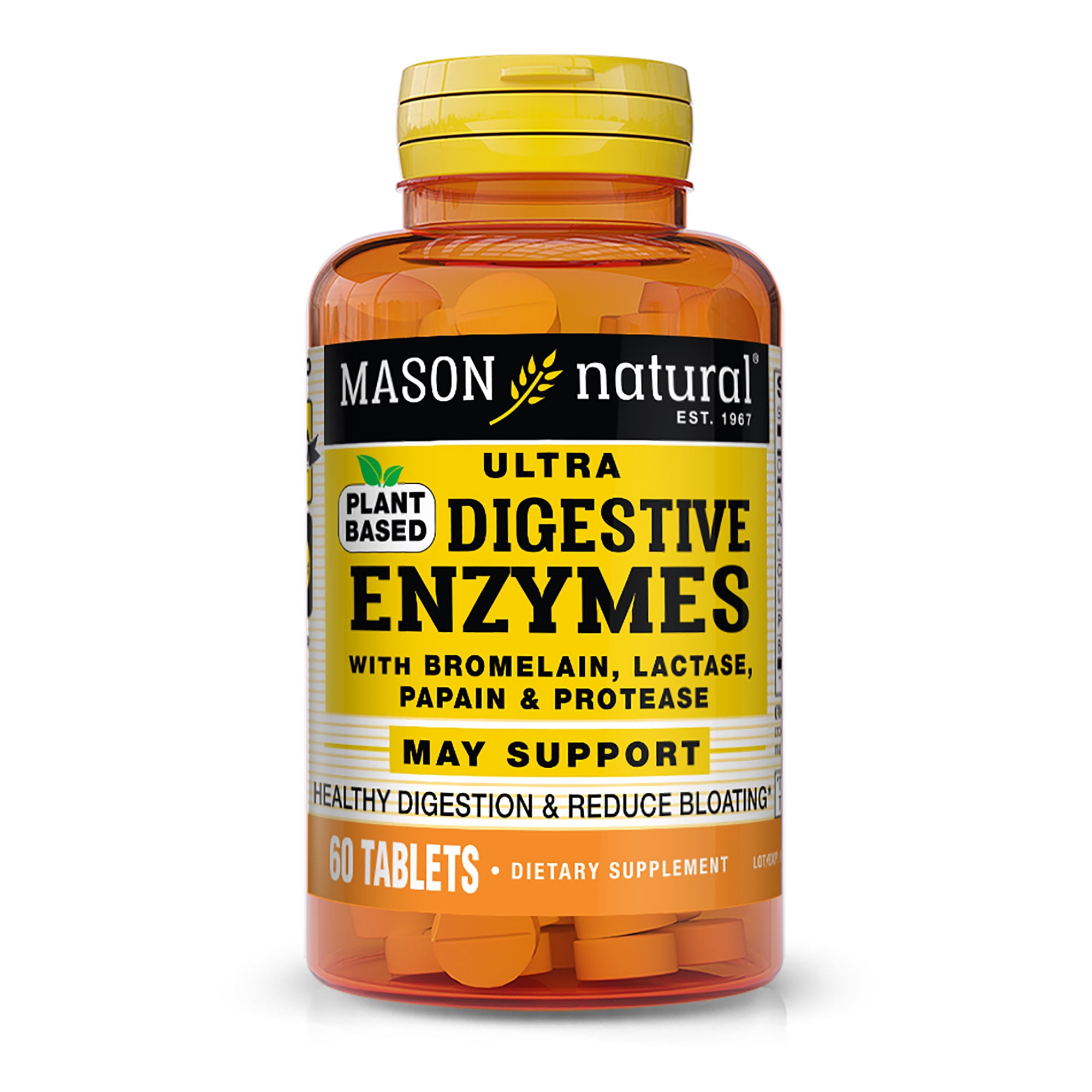 Mason Natural PlantBased Ultra Digestive Enzymes Healthy Digestion