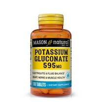 Mason Potassium Gluconate 595 mg Tablets, 100 Count