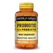 Mason Natural Probiotic with Prebiotic, Supports Digestive Health, 40 Veggie Capsules