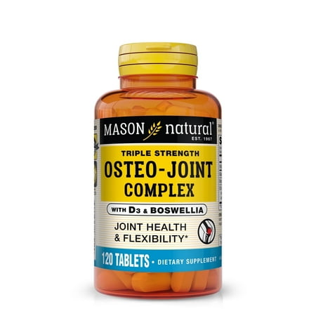 Mason Natural Triple Strength Osteo-Joint Complex with D3 & Boswellia - 120 Tablets