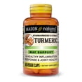 thumbnail image 1 of Mason Natural Turmeric Veggie Capsules, 500 mg Curcuminoids Complex, Vegan & Gluten-Free, 60 Count, 1 of 7