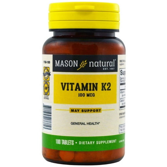 Mason Natural VItamin K2 100 mcg, 100 Each - (Pack of 3)