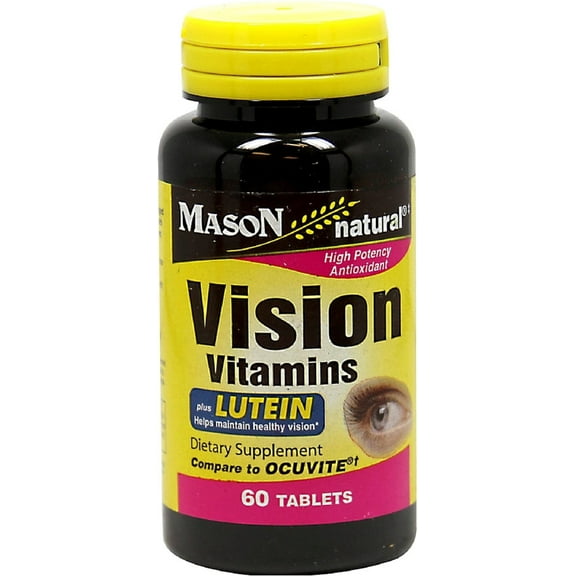 Mason Natural Vision Vitamins Tablets With Lutein 60 ea (Pack of 3)