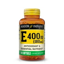 Mason Natural Vitamin 180 mg (400 IU) Antioxidant, Immune, Skin & Eyes, 100 Soft Gels