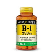 Mason Natural Vitamin B1 (Thiamin) 250 mg, 100 Tablets