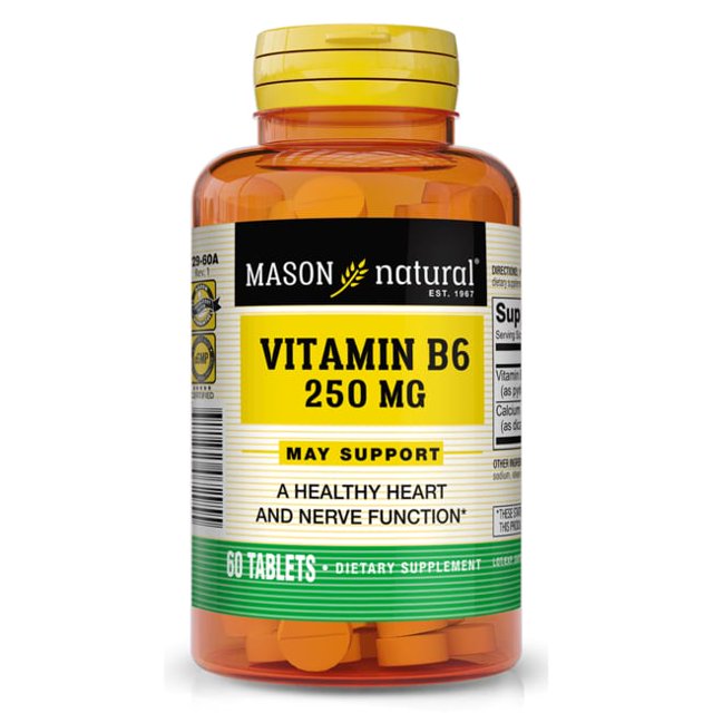 Mason Natural Vitamin B6 250mg, 60 Tablets