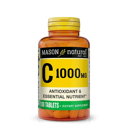 Mason Natural Vitamin C 1000 mg Supports Healthy Immune System Antioxidant Supplement 100 Capsules