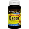 thumbnail image 1 of Mason Natural Vitamin D 2000 IU Softgels Ultra Strength 60 Soft Gels (Pack of 3), 1 of 1