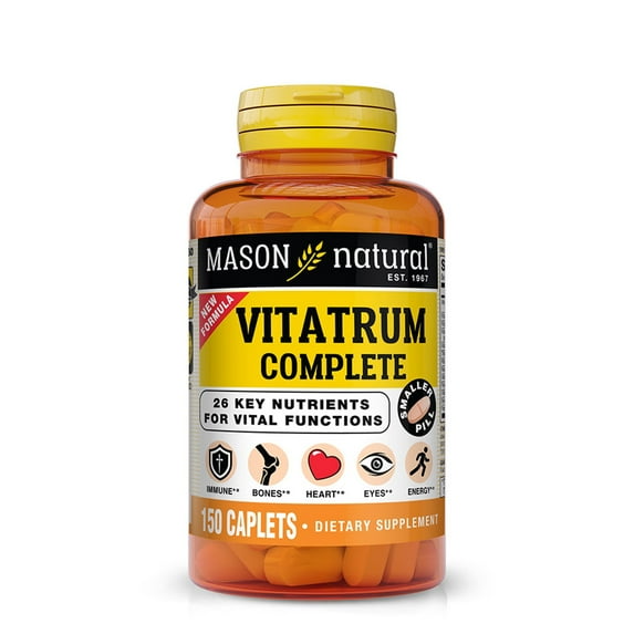 Mason Natural Vitatrum Complete Multivitamin-Multimineral, 150 Caplets