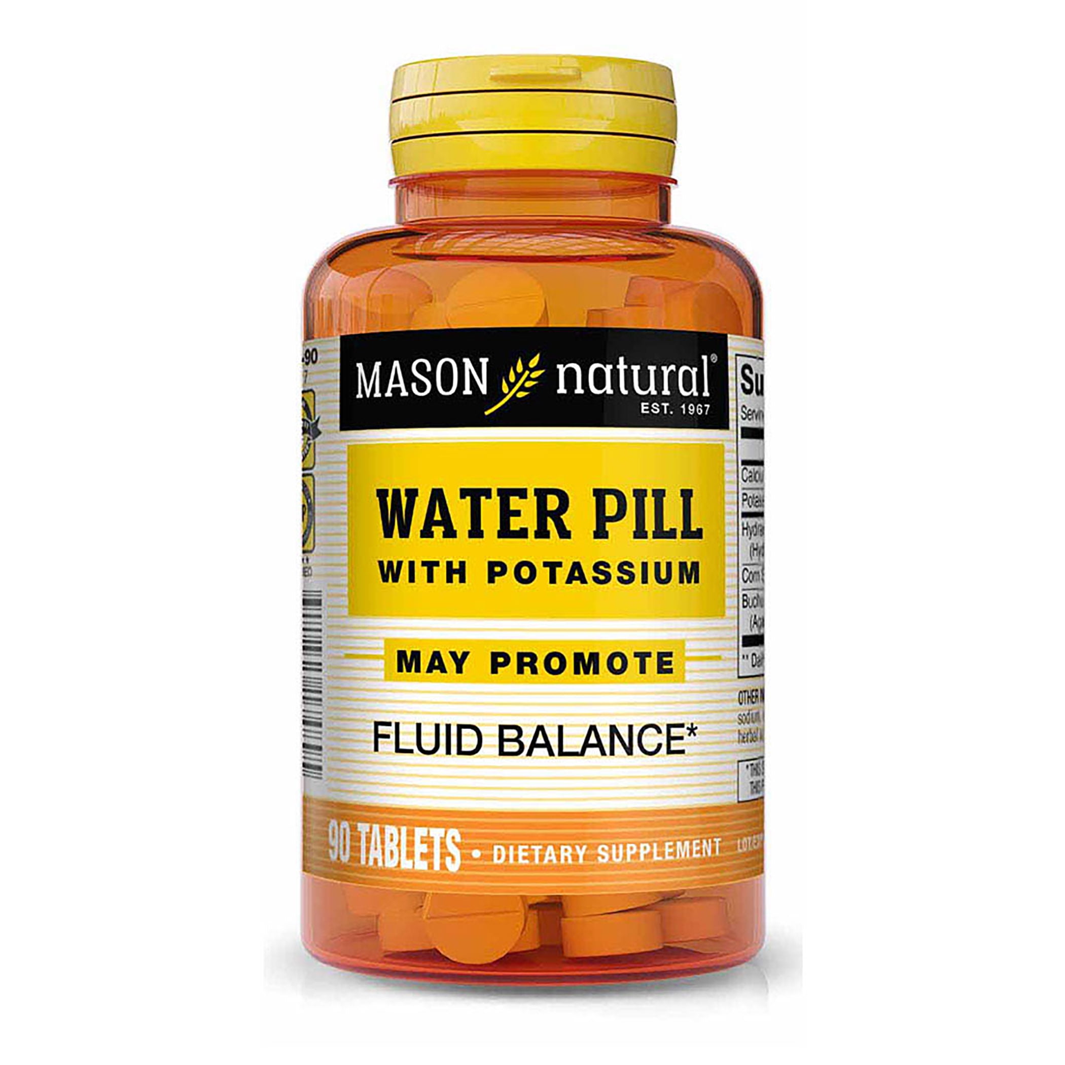 Mason Natural Water Pill with Potassium and Calcium Supports Fluid