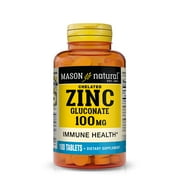 Mason Natural Zinc Immune System Support Mineral Supplement, 100 Tablets