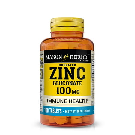 Mason Natural Zinc Immune System Support Mineral Supplement, 100 Tablets