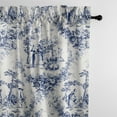 thumbnail image 1 of Mason Navy Pole Top Drapery Panel - Pair 50"x96", 1 of 5