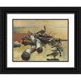thumbnail image 1 of Mason, Roy M. 14x12 Black Ornate Wood Framed with Double Matting Museum Art Print Titled - Geese on the Great Flyway, 1 of 4